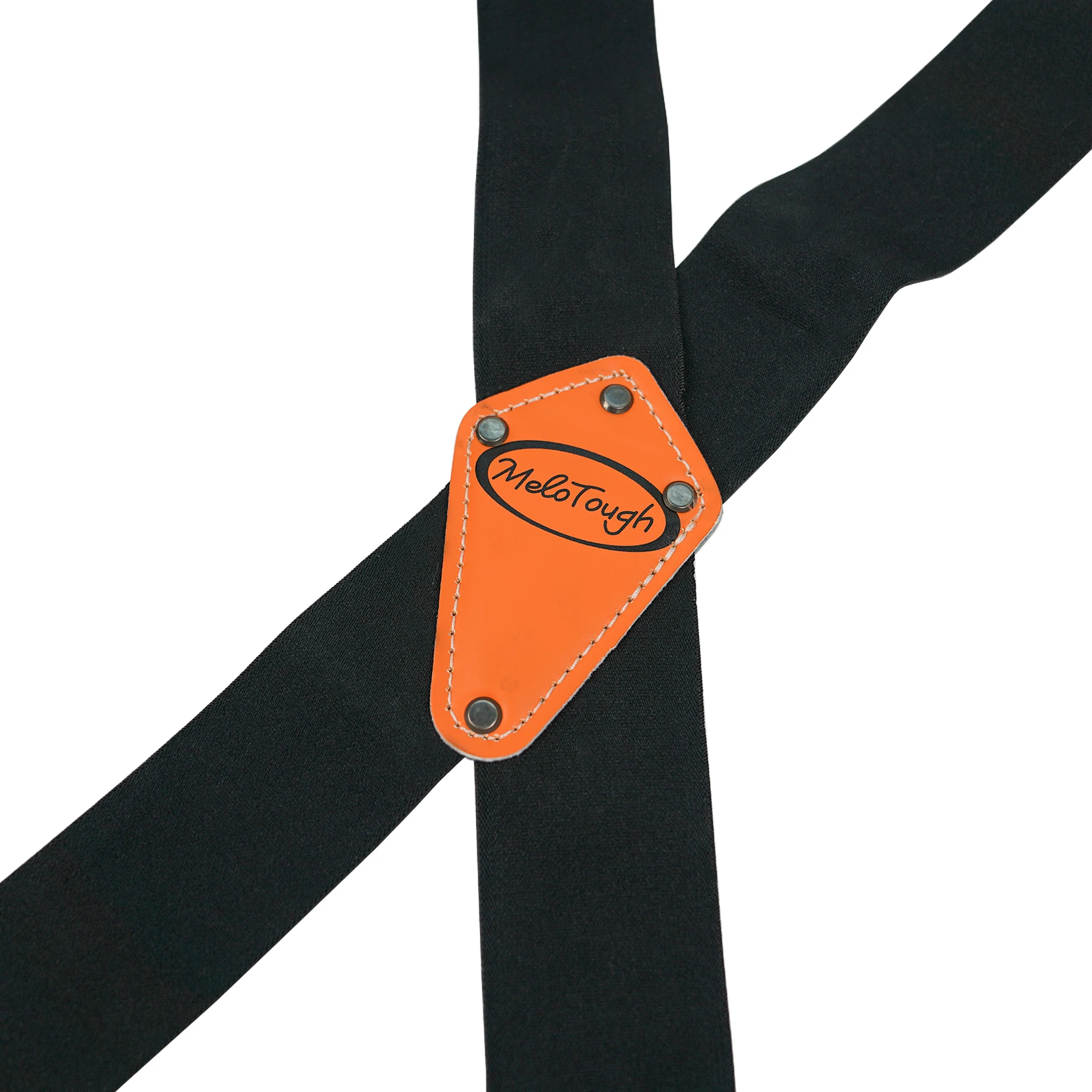 Melo Tough Men\'s Industrial Strength Suspenders Partial Elastic Tradesperson\'s Suspenders 2 inch Wide Tool Belt Suspenders