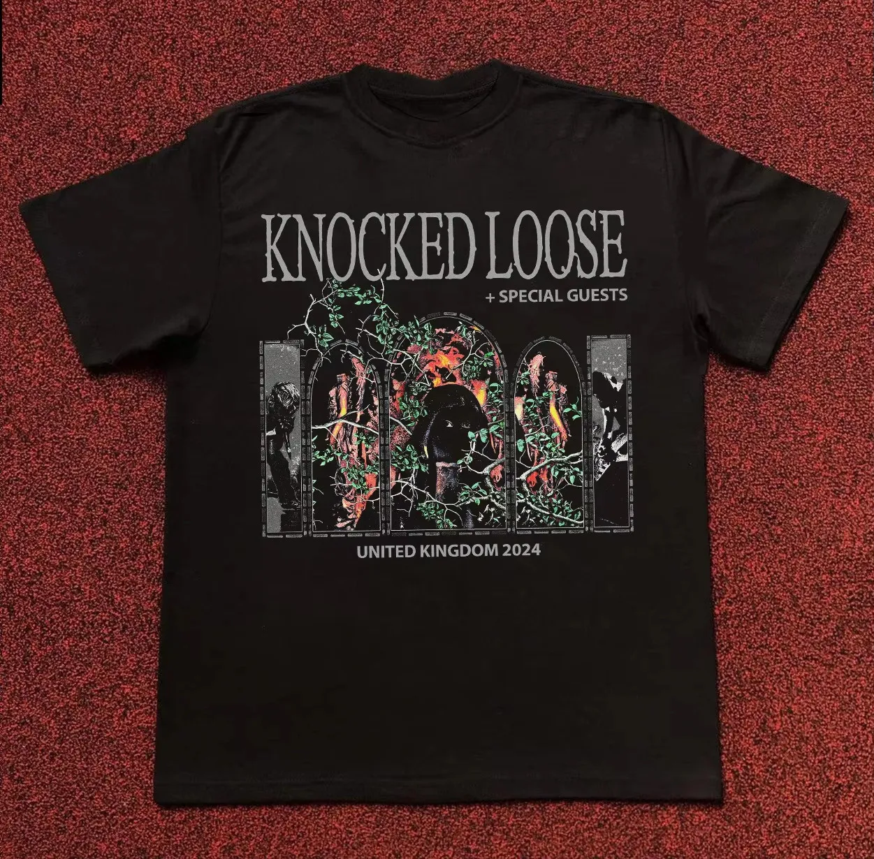 

Knocked Loose Band United KingDom 2024 Short Sleeve Unisex T-Shirt