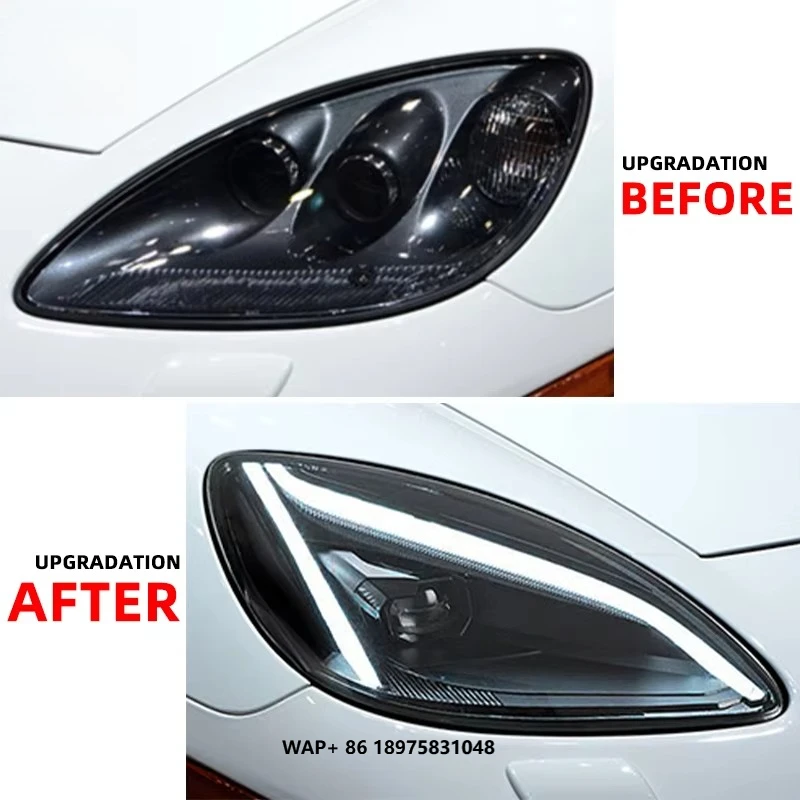 

for Chevrolet-Corvette C6 2005-2013 Headlights Upgrade LED Front Lamp Dynamic Daytime Running Light Headlamps