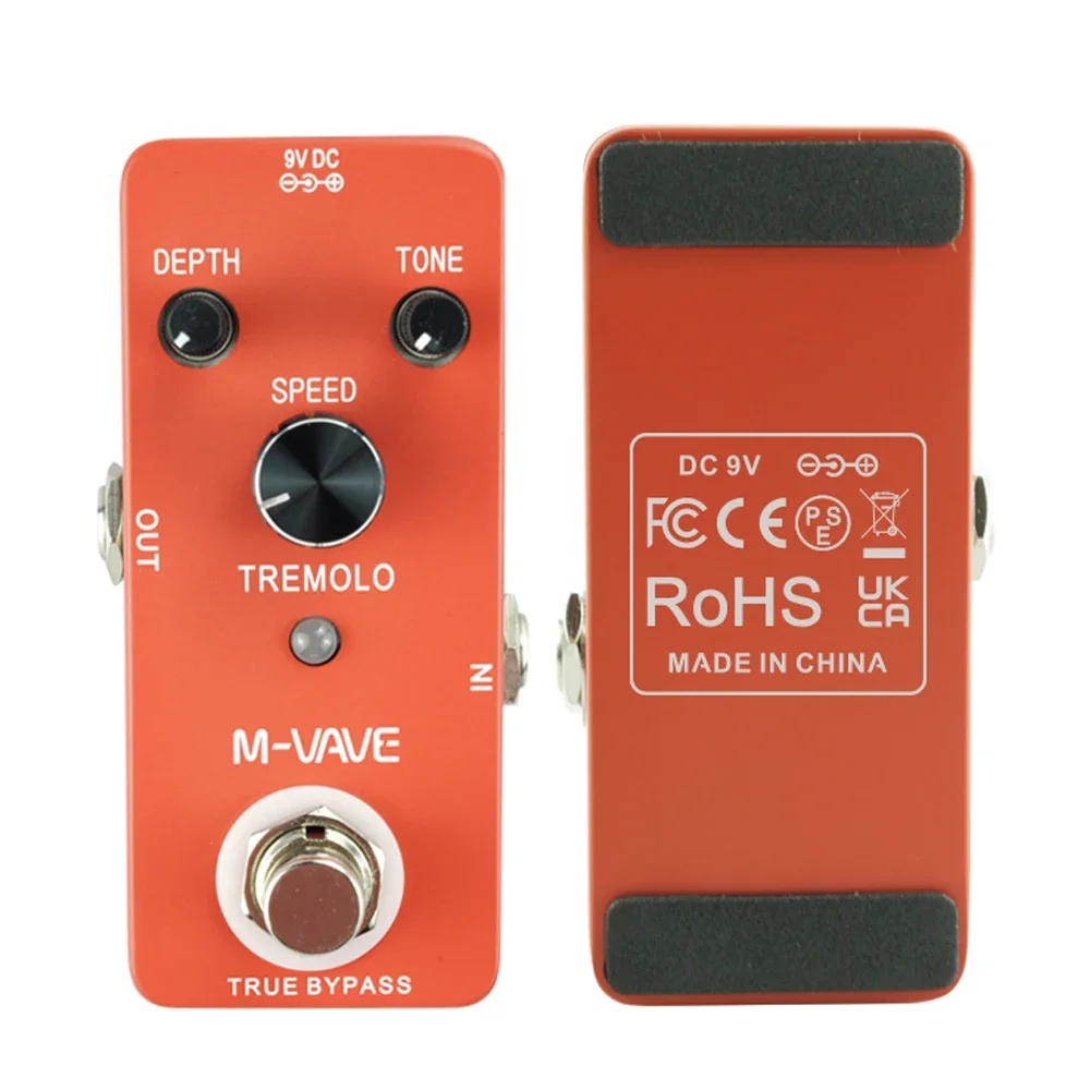 

M-VAVE TREMOLO Classic Tremolo Guitar Effect Pedal Zinc Alloy Shell True Bypass Guitar Effect Pedal Guitar Parts & Accessories