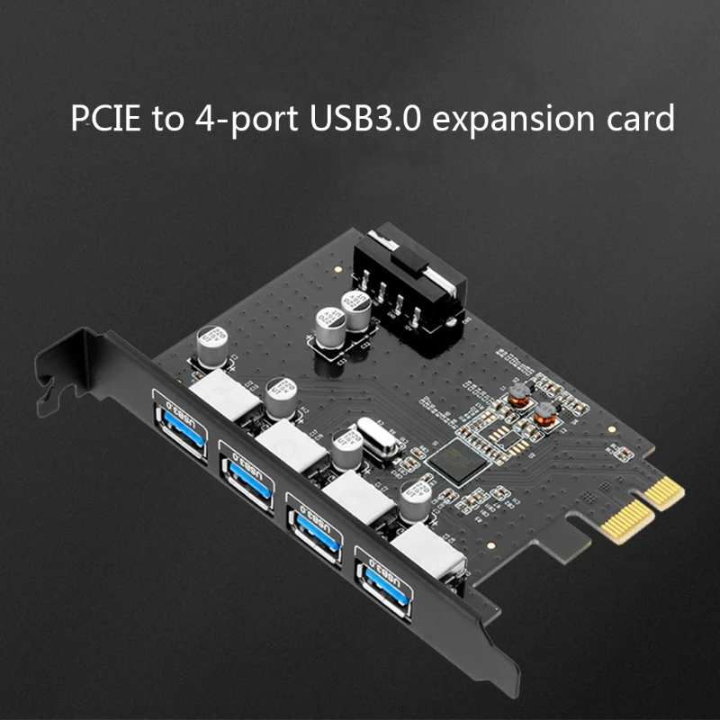 Catu Daya 4PIN Kartu Ekspansi USB PCIE USB3.0 Berfungsi dengan Ponsel Pintar