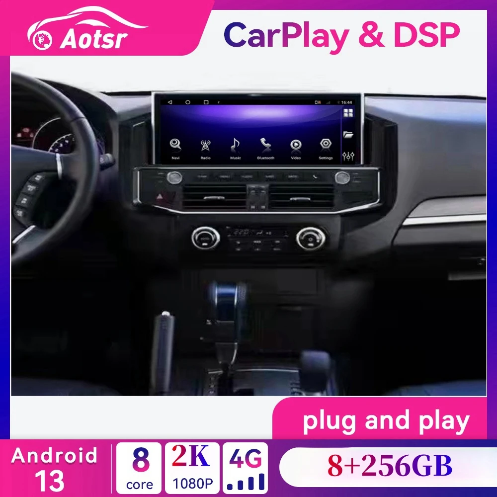 For MITSUBISHI PAJERO V97 V93 Shogun Montero 2006-2018 Android 13 Car Multimedia Player GPS Navigation Radio Stereo Carplay Unit