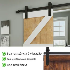 Mini Slider -Hardware Holen Sie Kits, Top -montiert, Federungsweg, Stahlschiene, stille Rollenschiene, einzelne Tür 8 Hauptverkaufskit rutscht - №2