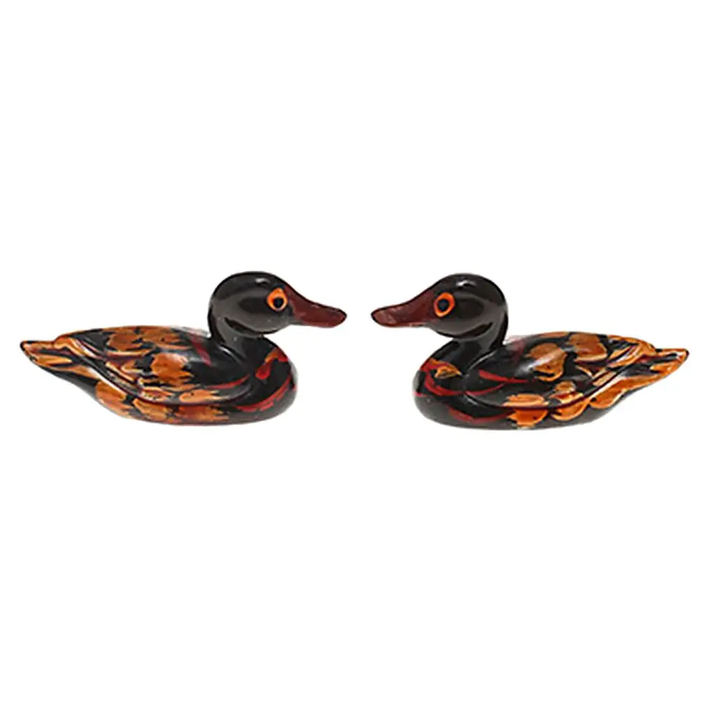2 Types Natural Wooden Duck Chopsticks Holder Stand Leaf Shape Chopstick 1 Pair