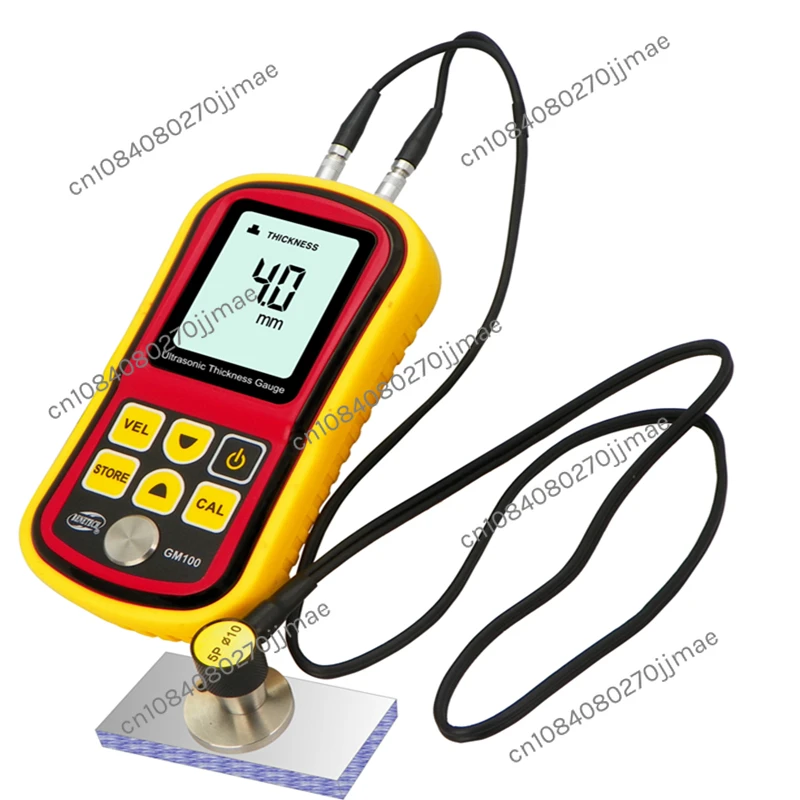 Digital LCD Ultrasonic Thickness Gauge Meter Metal Width Measuring Instrument 1.2~220mm (Steel) Sound Velocity Measurement