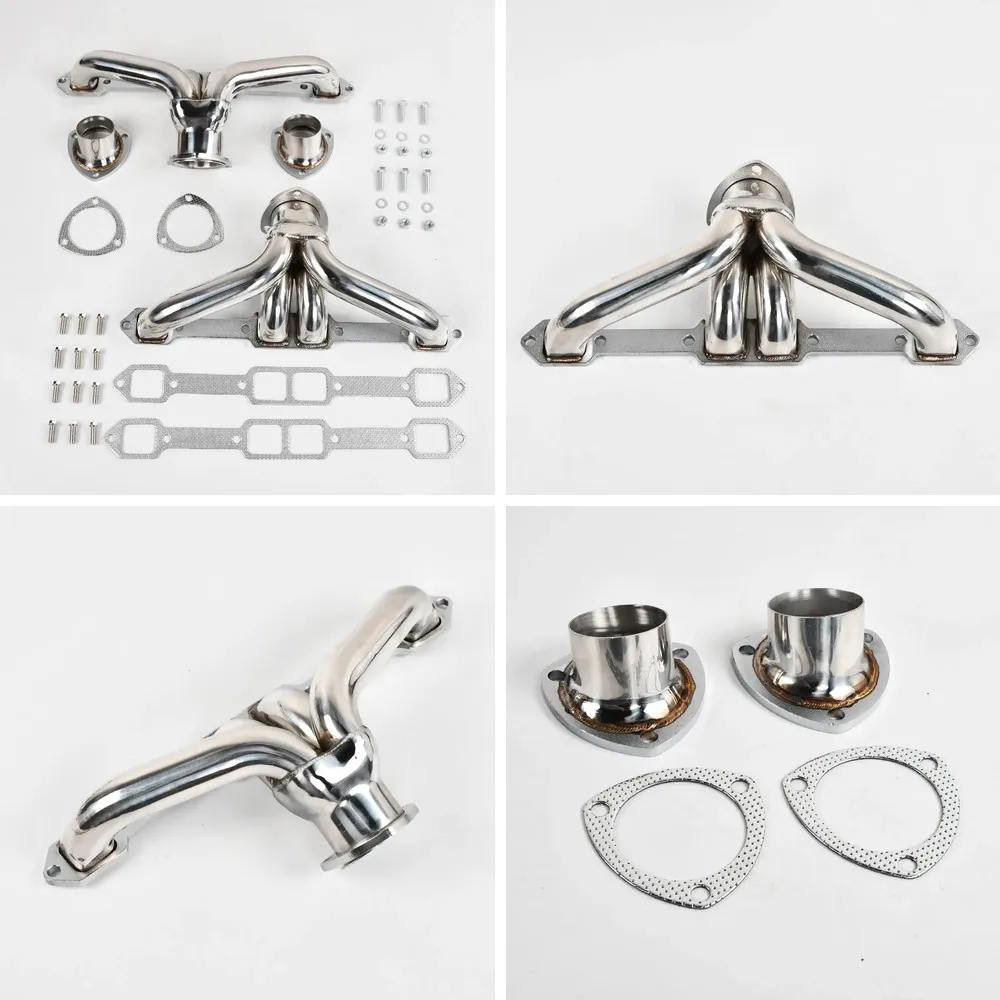 

Exhaust Header & Gasket Kit for 1959-1978 Chrysler Cordoba Plymouth GTX 373-440 Hemi Big Block