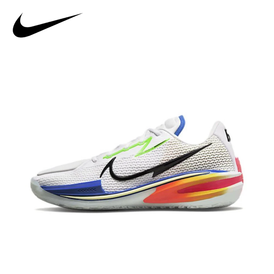 Nike g. t., produto original Low-Top Basketball Shoes para Homens, Cut 1, Rainbow Sneakers, DZ4112-114