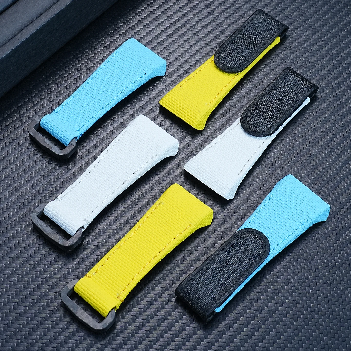 ل فرانك مولر V45 فلوروروبر حزام مقاوم للماء V32 V41 خاص الإفراج السريع ساعة جلدية سلسلة الرجال FMK الشريط الرياضي