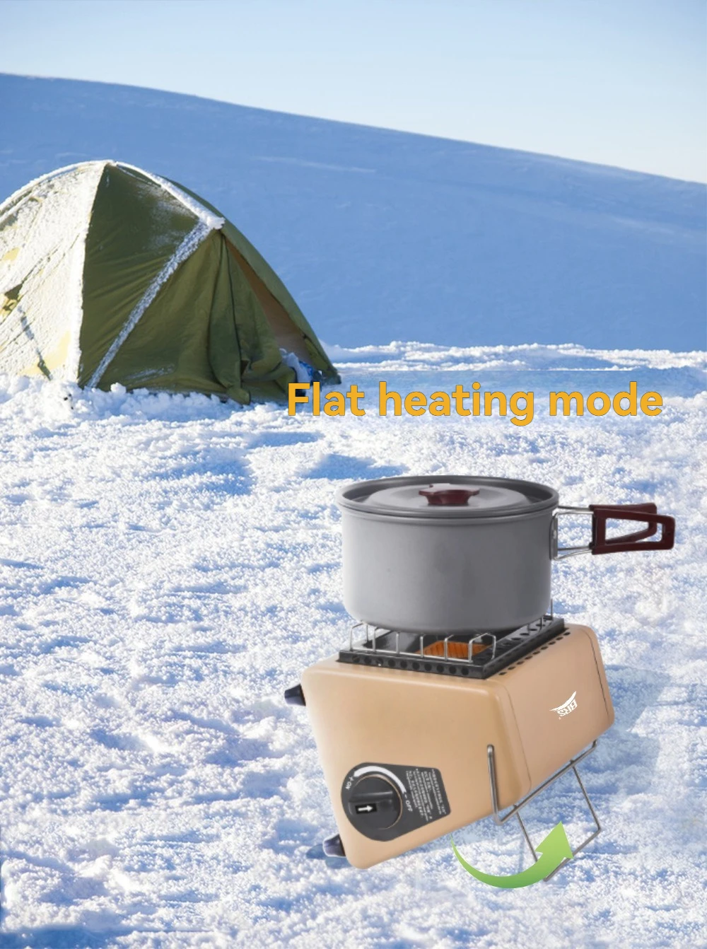 BRS-H23 Brother Jeton Outdoor Tragbarer Kleiner Sonnen-Multifunktions-Heizstrahler Effizient, Gas- und Energiesparend und Umweltfreundlich – Detail 4