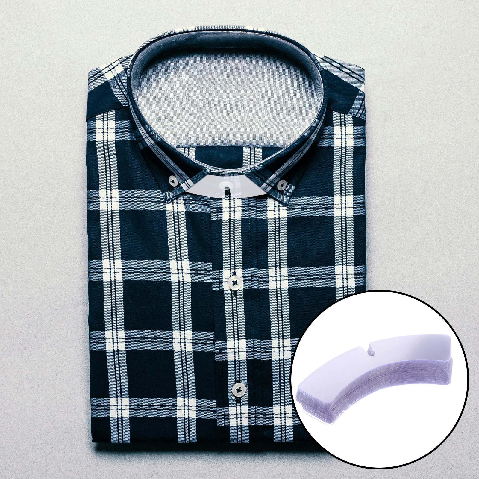 100 Uds. Soggién camisas soporte para hombres camisas de vestir hombres mujeres camisa cuello insertos plástico Collar soporte vestido camisa Shaper