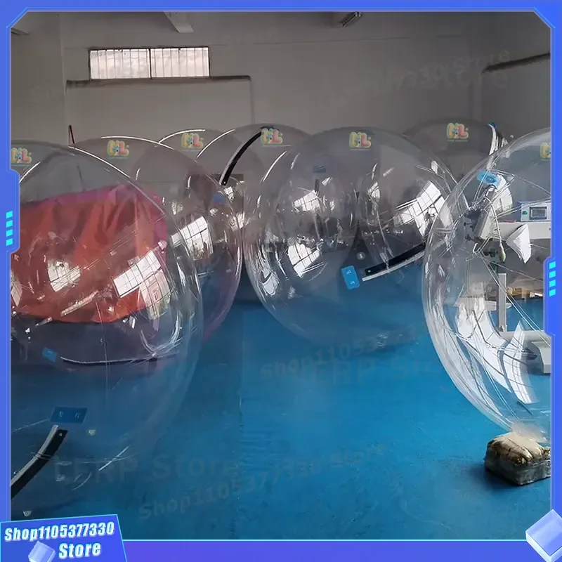 Transparent PVC Inflatable Water Polo Ball Spherical Casual Game Show Sports Equipment Durable Outdoor Fun Activity Toy Large