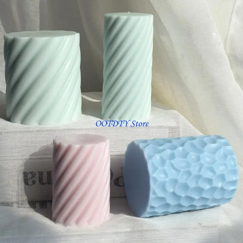 367A Handmade Geometry Mould Cylindrical Silicone Mold DIY Craft