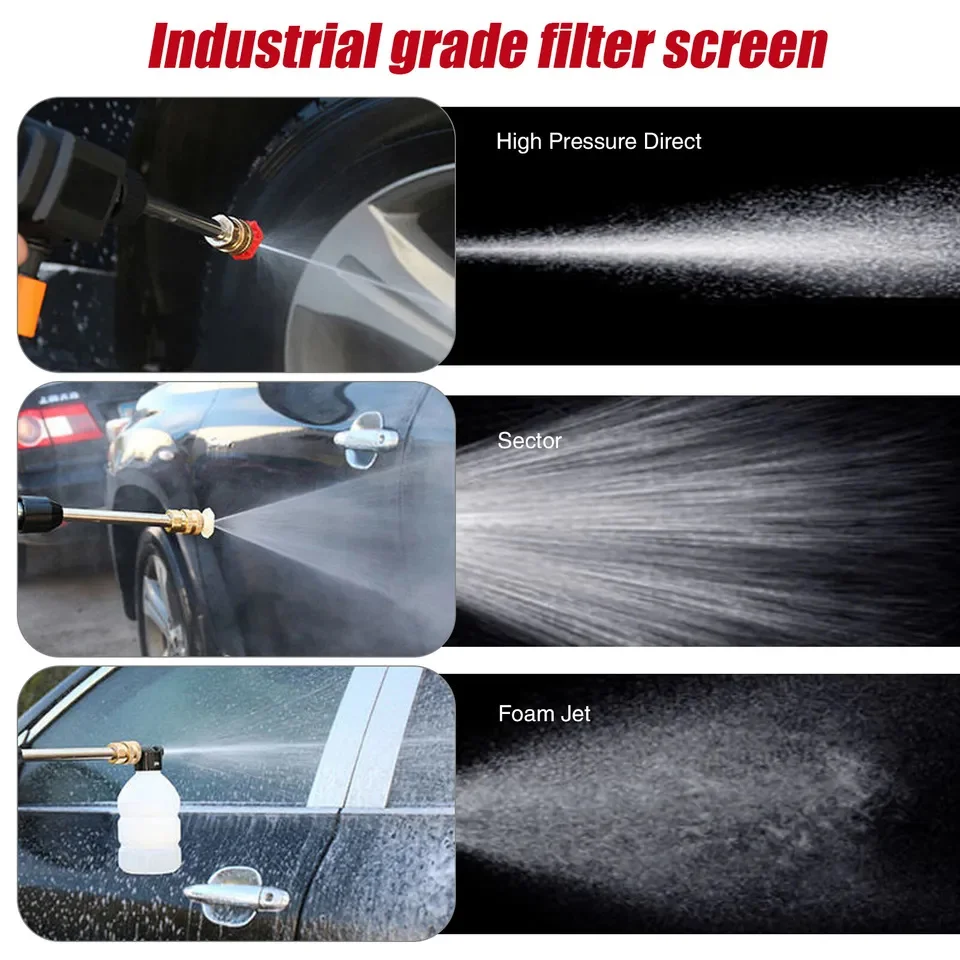 300W 60Bar Cordless High Pressure Car Washer Spray Water Gun 20000mAh Battery Foam Generator Car Washing Machine for Home - Image 6