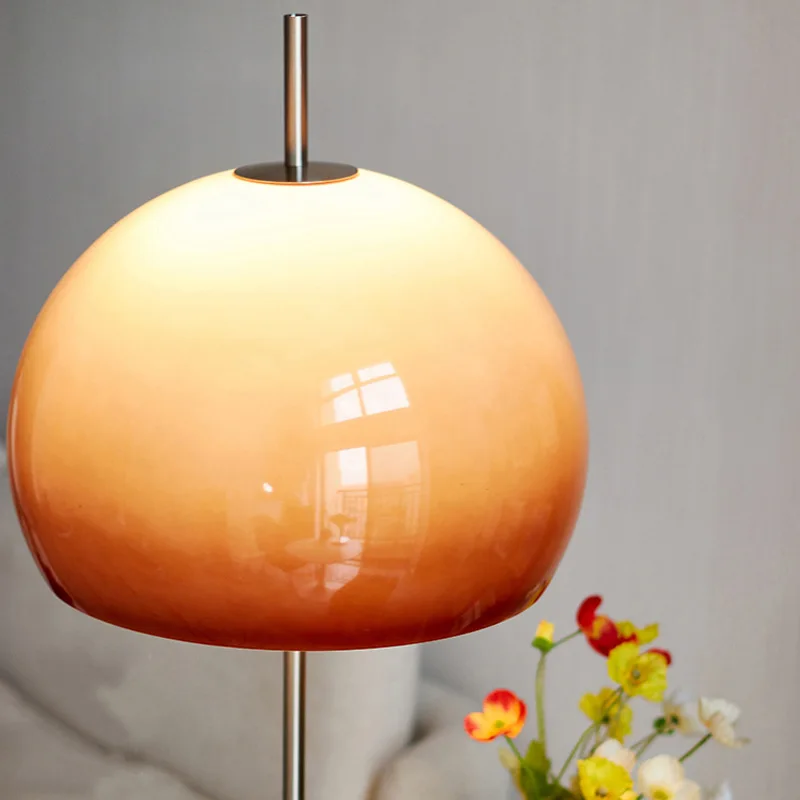 Bauhaus Vintage Mushroom Floor Lamp Bedroom Bedside Lamp Living Room Glass Ins Girls Room Vertical Lamp Standing Lamoara De Pie