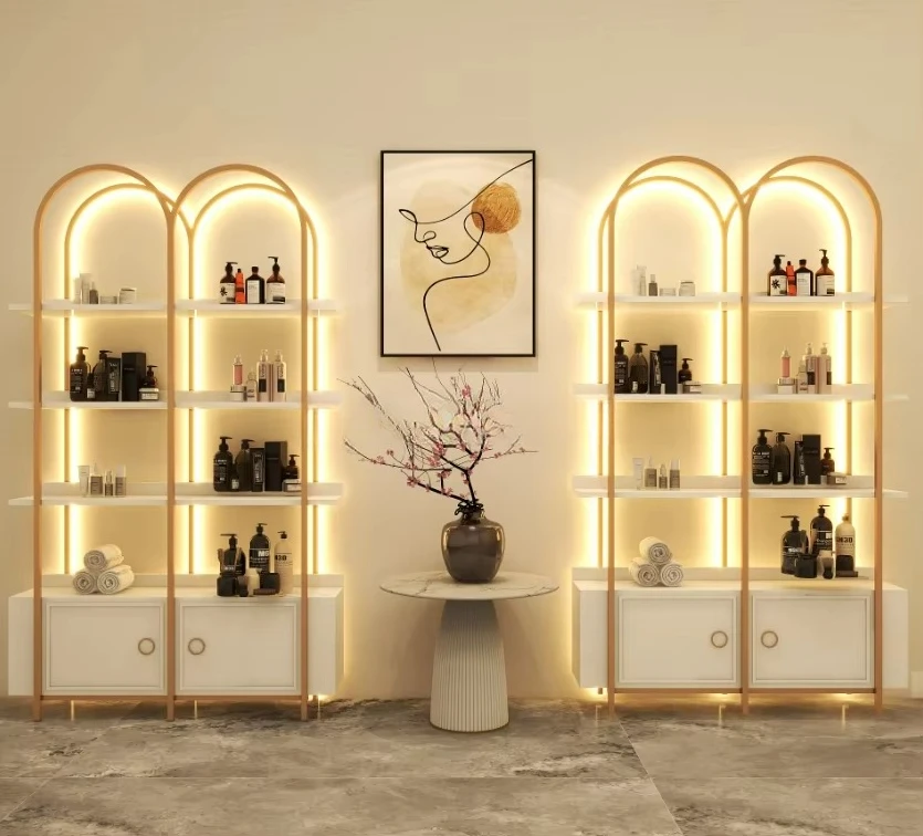 Professional Custom Perfume Showcase for Retail Store Interior Design Furniture for Perfume Shop Display Rack
