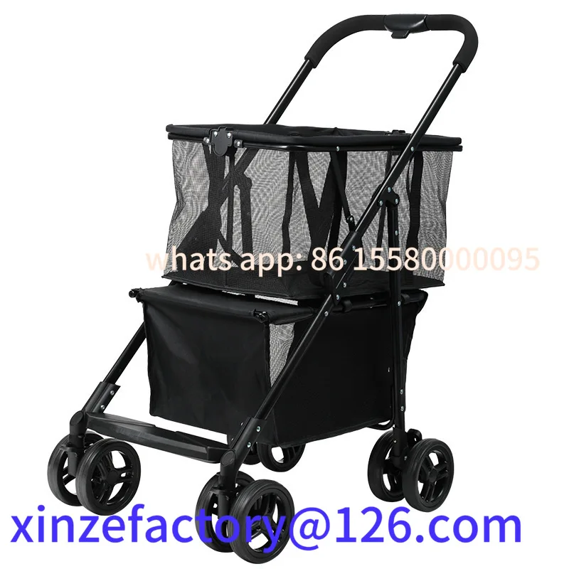 

Be suitable for Supermarket Folding Multi-functional Travel Vehicle Can Be Separated Shopping Cart