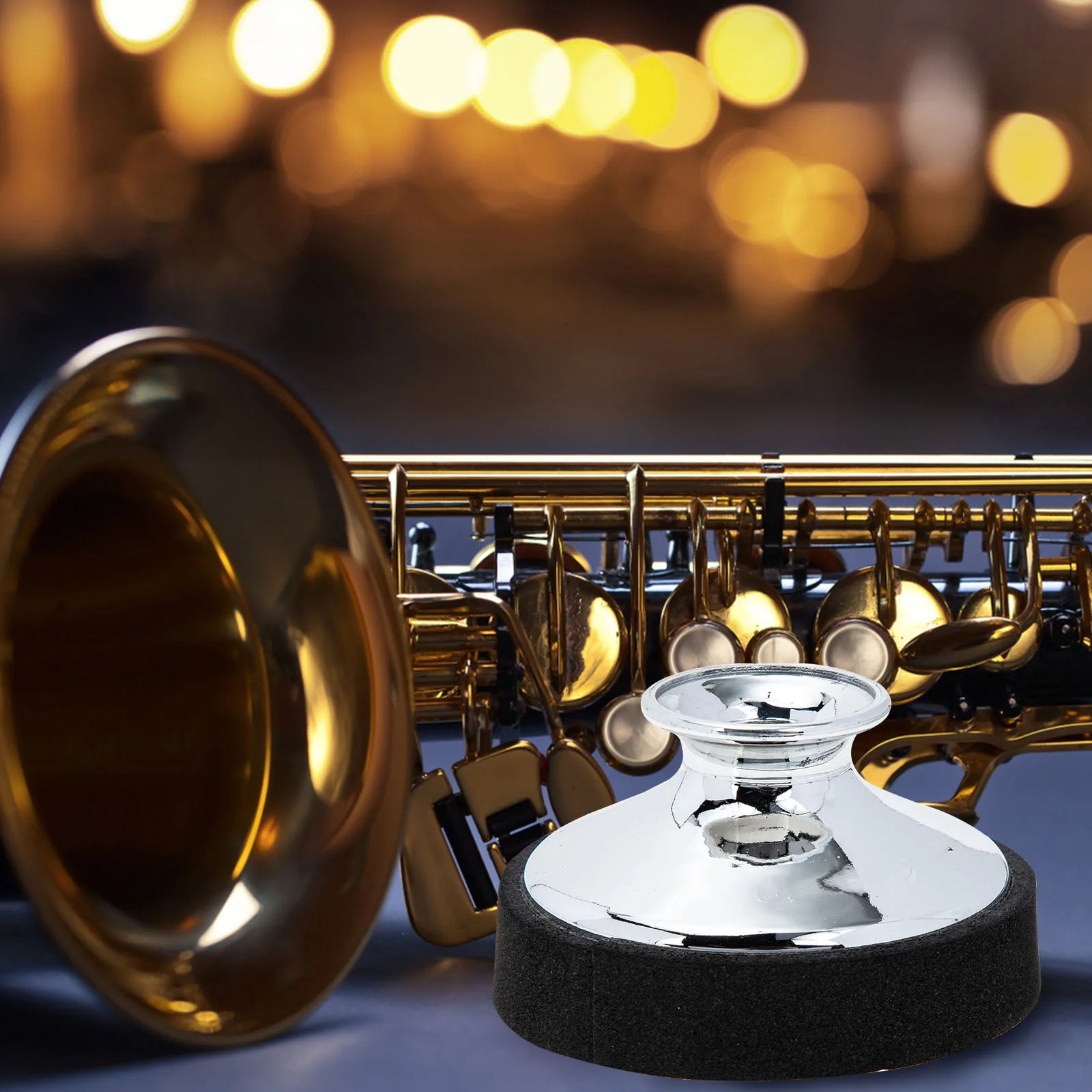 

Saxophone Mute Sound Insulator Plastic Musical Instrument Alto for Tenor Abs Volume Reducer Practice Aid