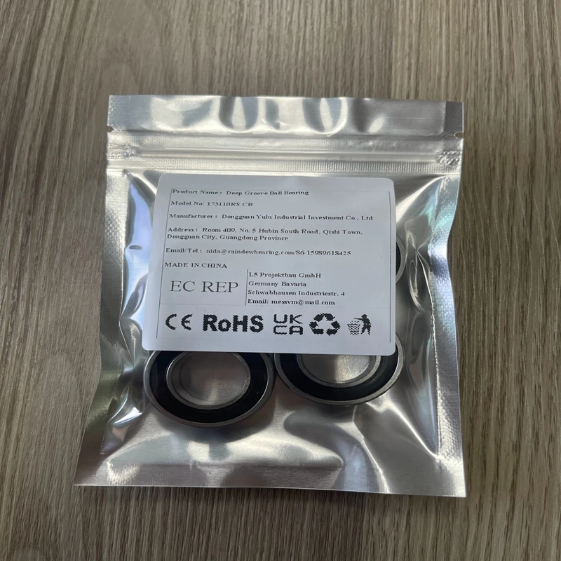 

1/2/4/6/8PCS 173110 Hybrid Ceramic Si3N4 Bearing 17x31x10mm for Bicycle Rear Drum Non Driving Side&Bottom Bracket&Pedal Bearing