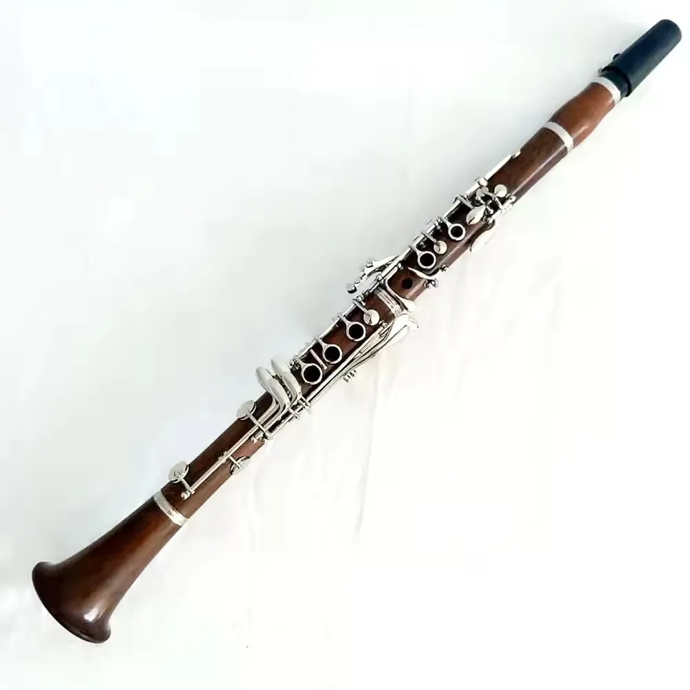 

Professional Rosewood Clarinete Nickel Plated Bb 17 Key Clarinete For Sale