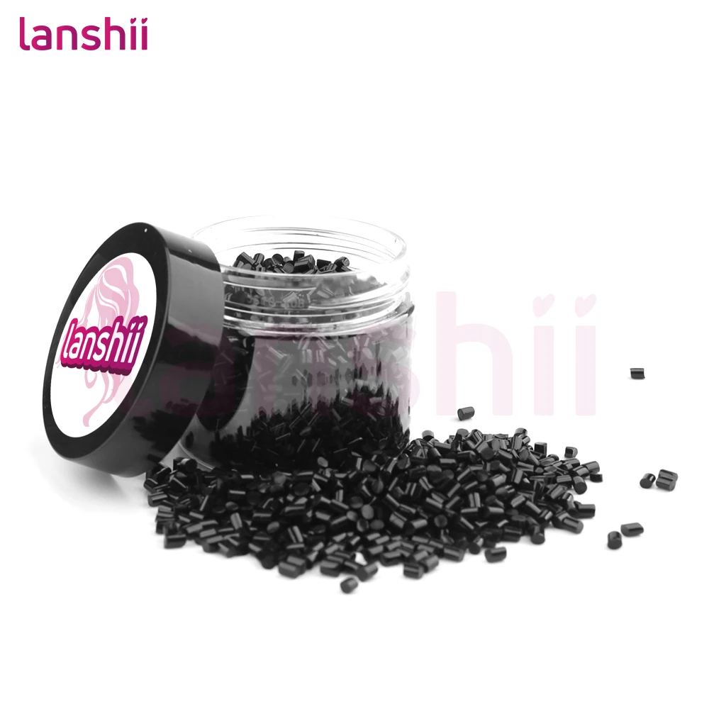 

Кератиновые гранулы Lanshii Professional для наращивания волос – 40 г, горячие клеевые гранулы для U-образных и I-образных прядей, разноцветные