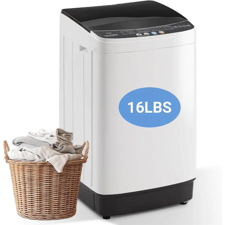 

2.0 Cu Ft Compact Washing Machine with 8 Wash Programs for Small Spaces Portable Laundry Washer Ideal for Homes Apartments Dorm