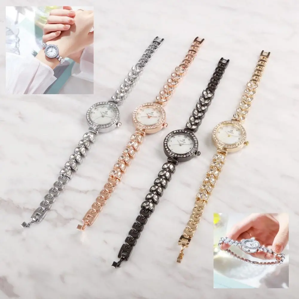 

Популярные кварцевые часы из нержавеющей стали со складной пряжкой, кварцевые женские наручные часы со стразами, простые часы-русалка, студенческие