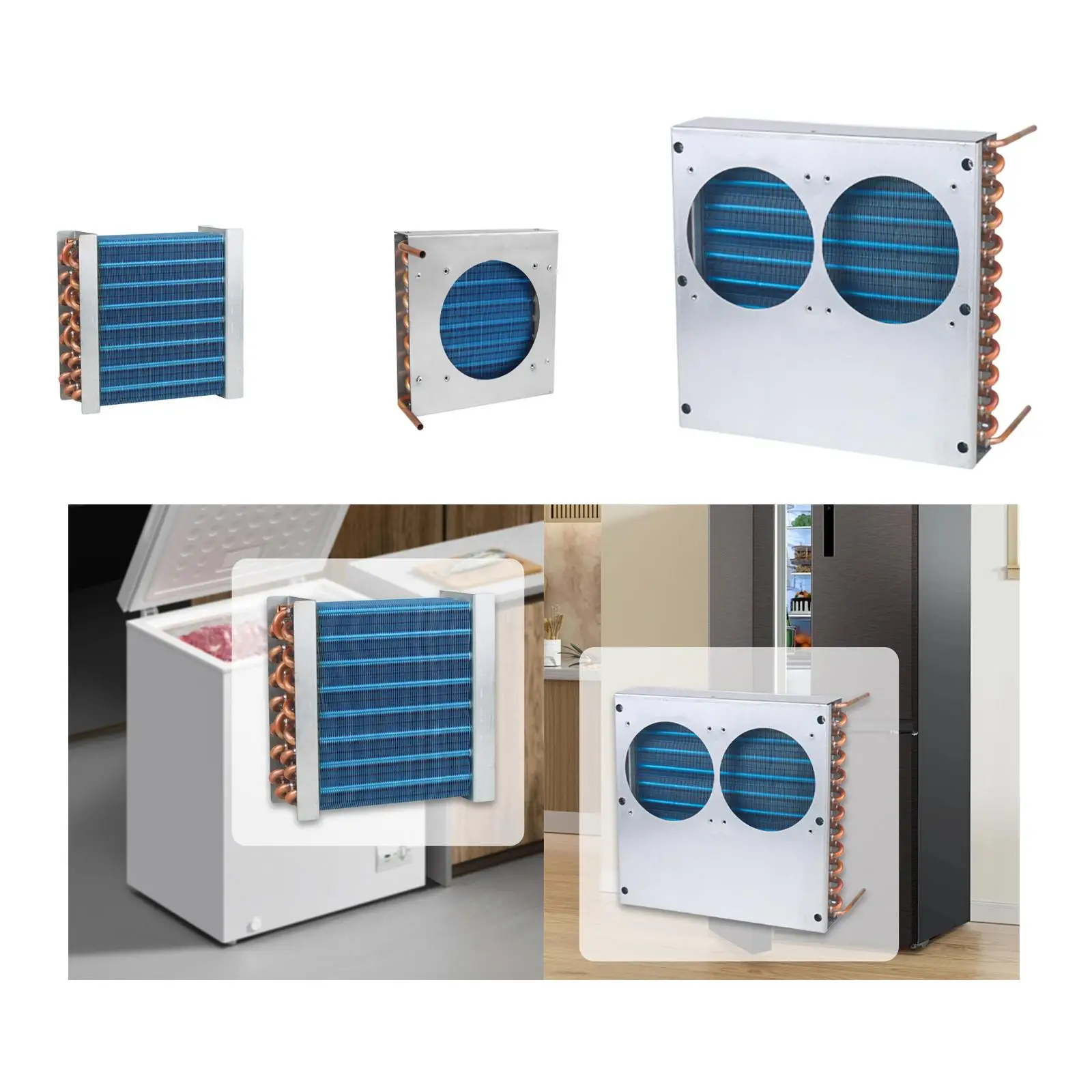 

Конденсатор для холодильника, эффективная трубка, простое в установке охлаждение, простое в установке оборудование, радиатор воздушного охлаждения, радиатор