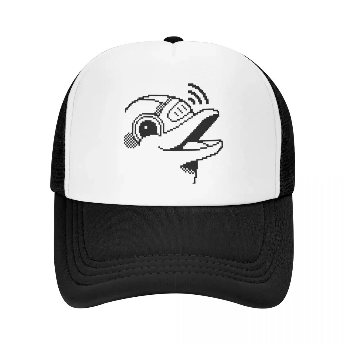 Flipper Zero Logo Mesh Baseball Cap Adult Hip-Hop Sun Caps Cute Animal Dolphin Graphic Dad Hat Adjustable Washable Trucker Cap