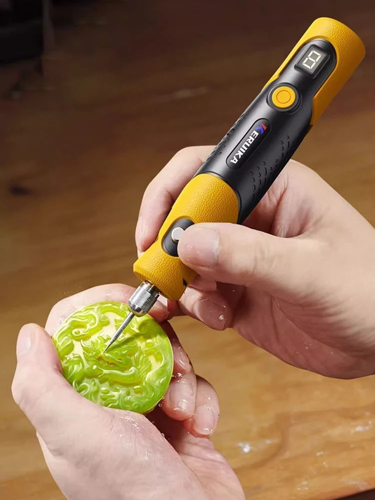 Handheld Electric Grinder Jade Carving Electric Polishing Machine Multipurpose Wireless Polisher Cutting Carving Tool Set