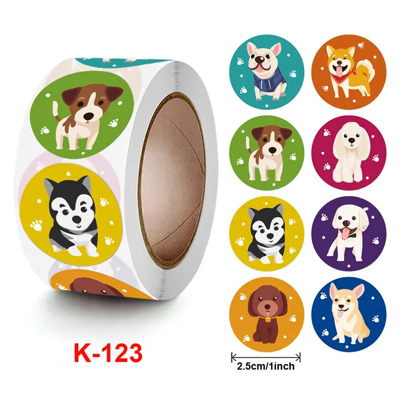 500Pcs Cartoon Briefpapier Sticker Label Student Motivatie Moedigen Beloning Dier Lijm Decals Roll Kinderen Kids Gift