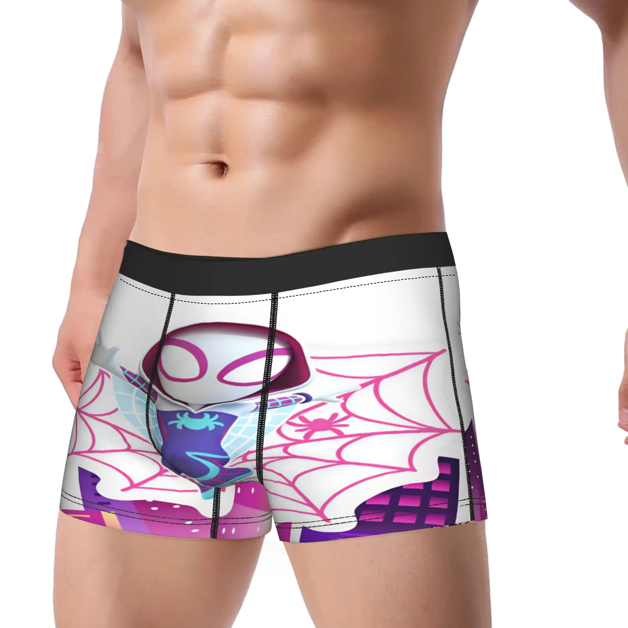 Spider Ghost Gwens Underwear  Man Boxer Brief Sexy Soft Boxer Shorts High Quality Design Plus Size Underpants