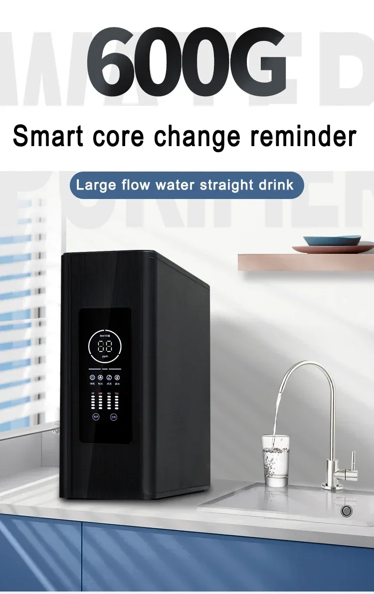 Smart Home Drinking 100 GPD Water Purifier RO System Reverse Osmosis for Daily Use