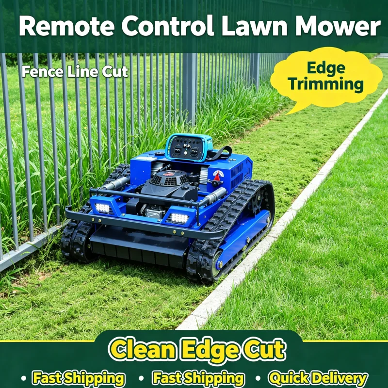 Customized Big Promotion Remote Control Lawn Mower Zero Turn 4 Stroke Adjustable Cutting Height For Farm Lawn