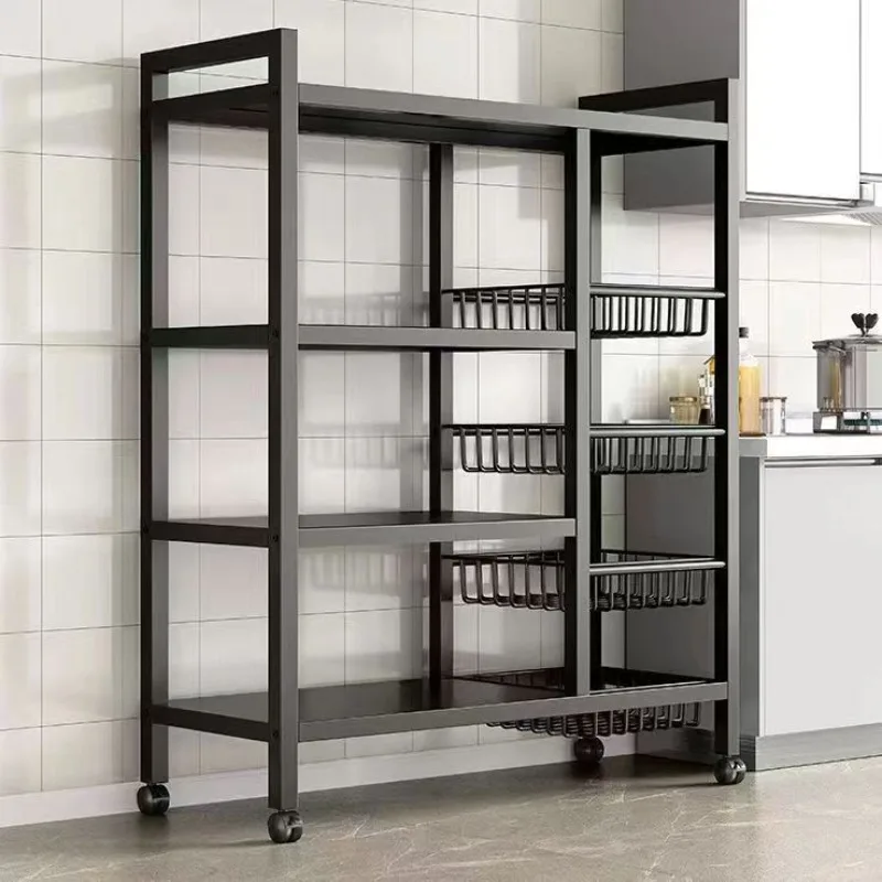 Kitchen Storage Rack Multi Tier Floor Standing Vegetable Snack Organizer Kitchen Items Floor Standing Storage Rack