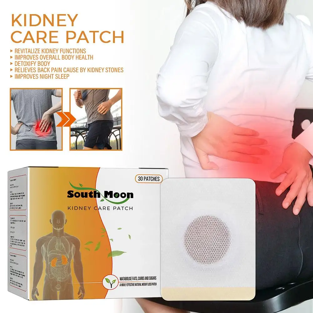 

30Pieces Kidney Care Patch Herbs Cleansing Renal Calculus Treat Sticker Stones Relief Patch Kidney Plaster Removal Pain X2H7