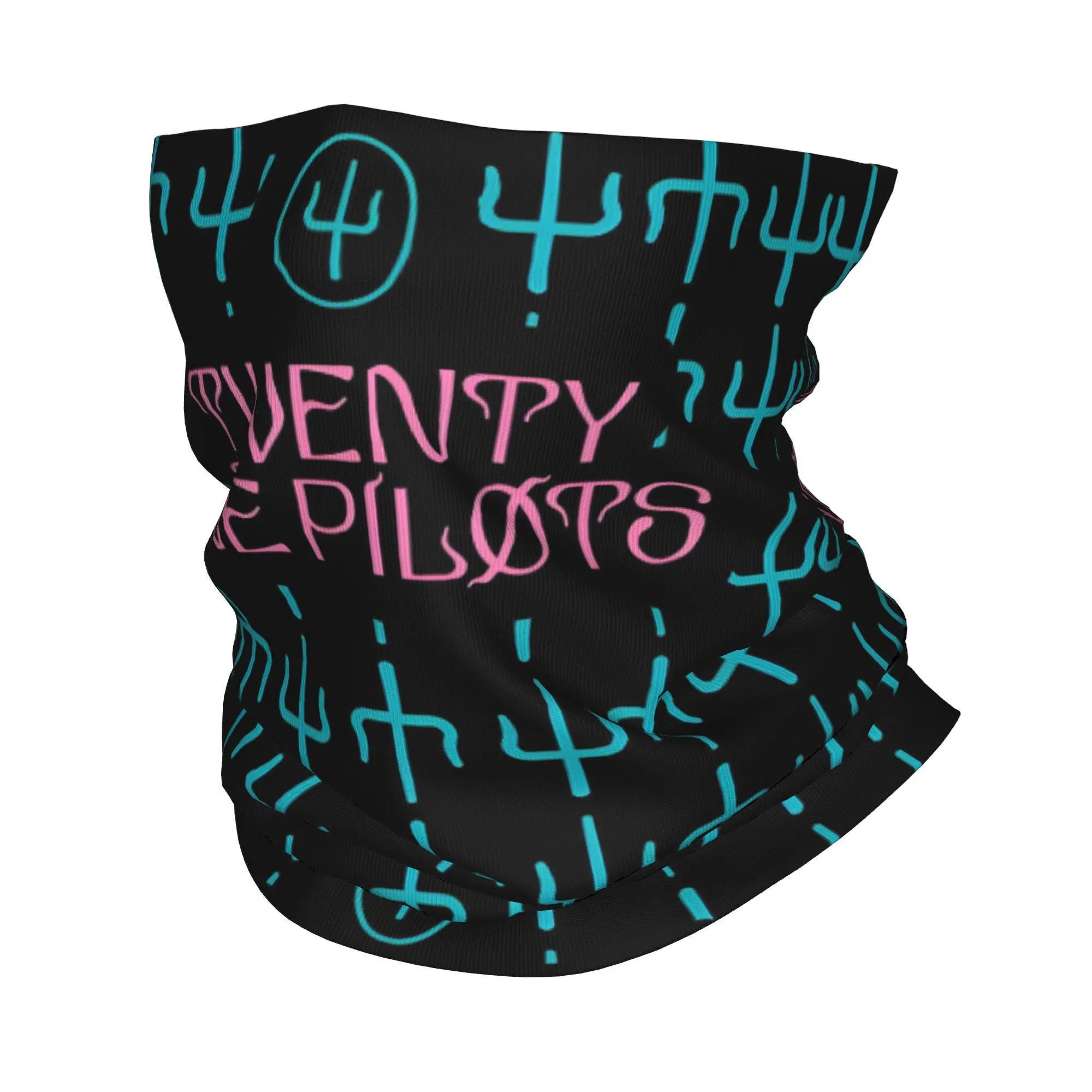 Custom Hot T-Twentys One P-Pilots Groups Neck Gaiter Men Women UV Face Shield Winter Punk Bandana Scarf for Hiking