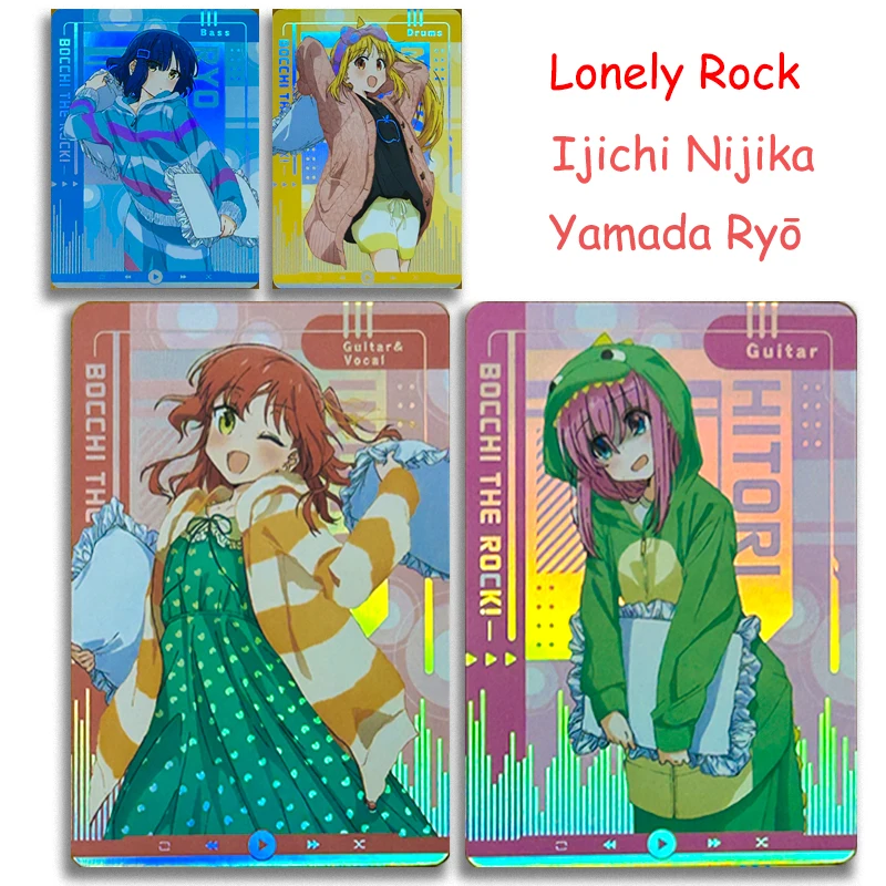 She Sexy Lonely Rock Card DIY Bright Gold Card Ganyu Ichinose Chizuru Ijichi Nijika Boys Anime Collectible Card Birthday Present