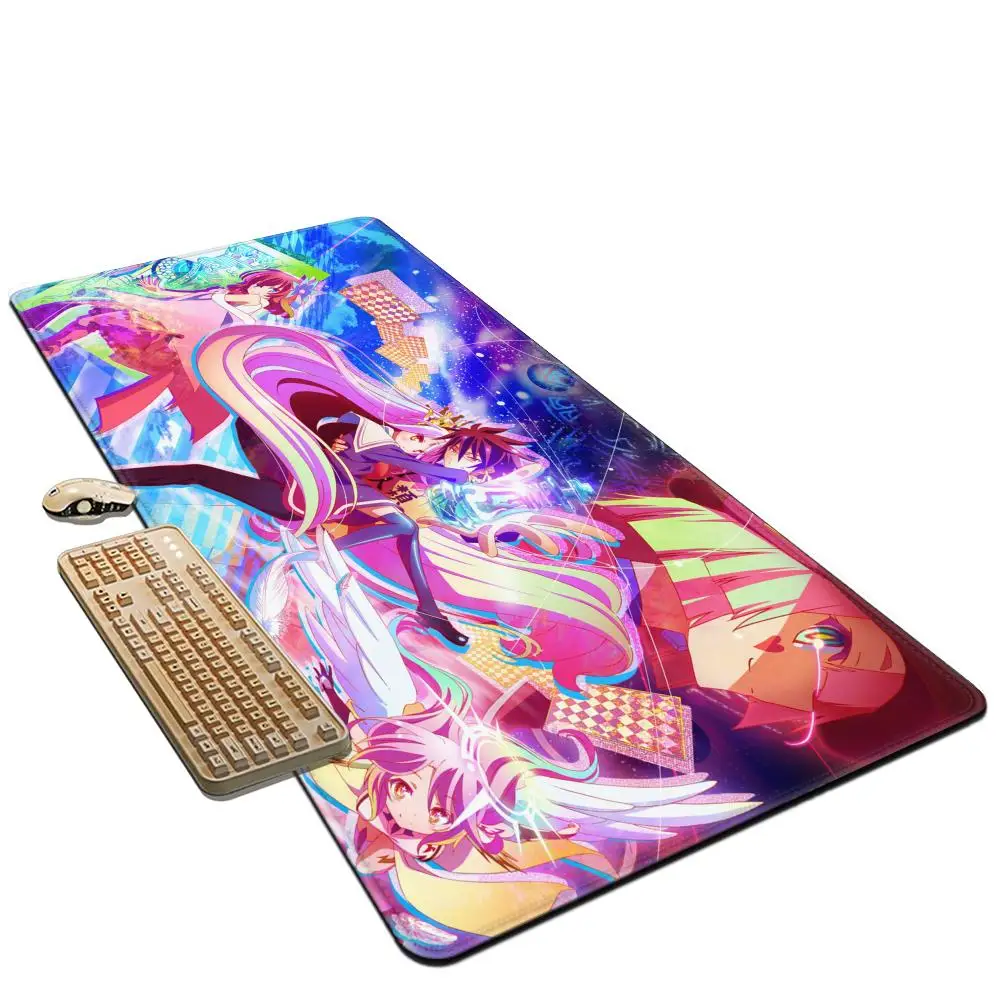 N-No Game No Life Anime Smart Mouse Pad Mousepad Large Gaming LockEdge Thickened PC Table Desk Mat