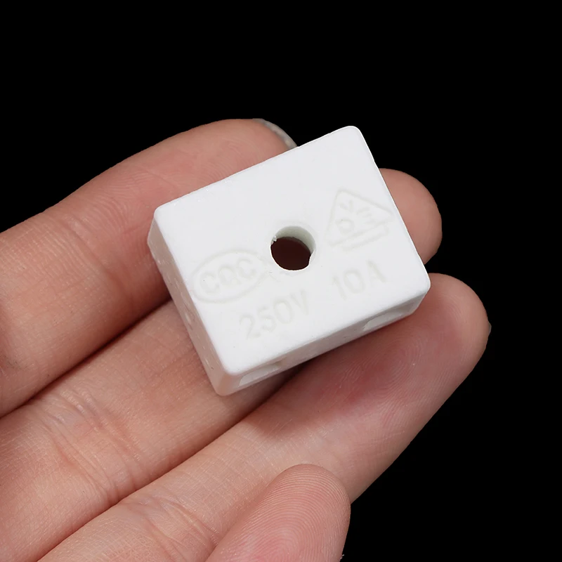 CPI-5Pcs Ceramic Post Terminal Blocks 10A 250V Home Improvement Electrical Equipment Supplies Connectors Terminals Connectors
