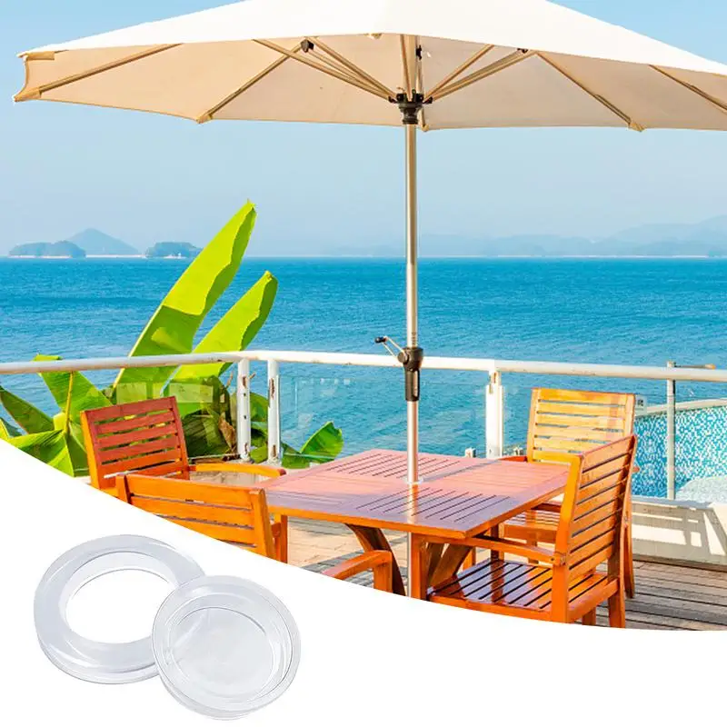 Patio Table Umbrella Hole Circle Parasol Umbrella Hole Ring Cap Set Patio Table Deck Yard Terrace Umbrella Plug Set For Garden