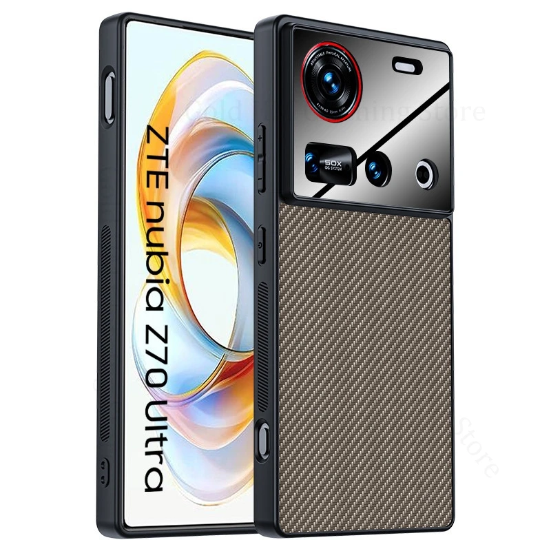 

Fundas For ZTE nubia Z70 Ultra 5G Kevlar Fiber Spliced Leather Shockproof Case For Nubia Z60 Z70Ultra Stitching Protection Cover