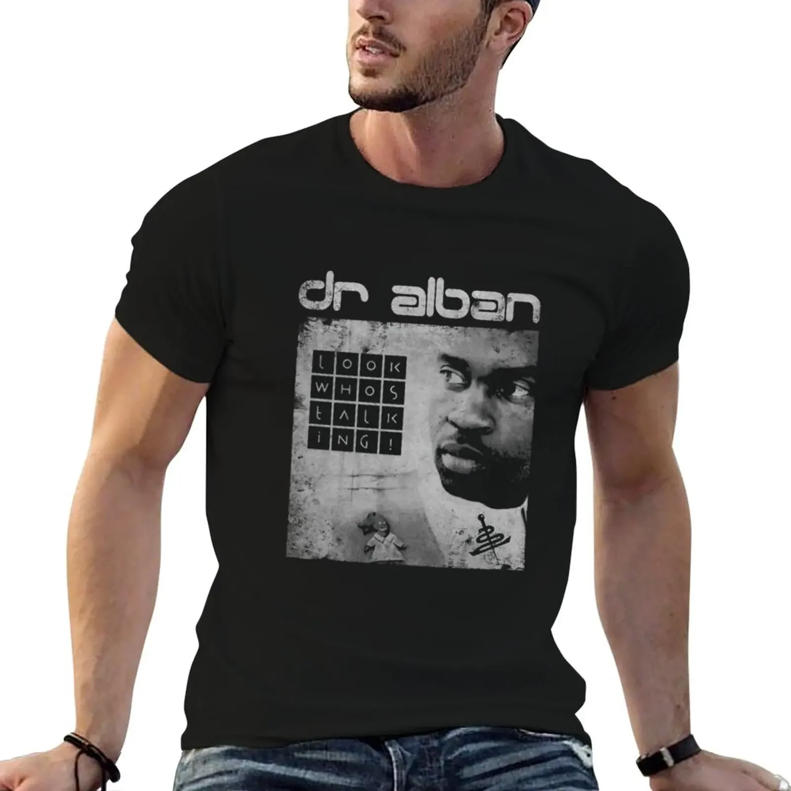 

dr alban 90s eurodance rap electronica iconic singer T-Shirt graphic shirts T-shirts man shirts men