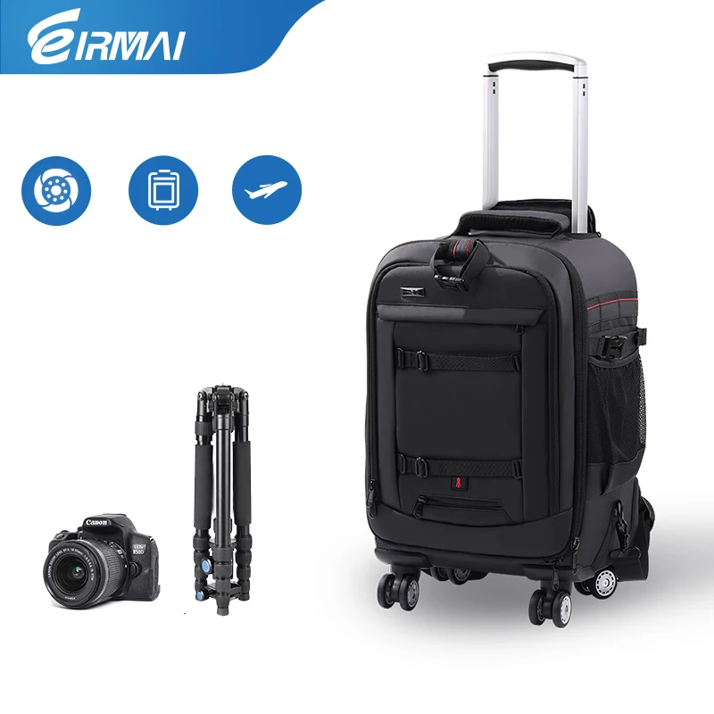 hot sale Trolley camera bags DSLR waterproof backpack multifunction camera bags EIRMAI DC410T DC420T  Large space Trolley