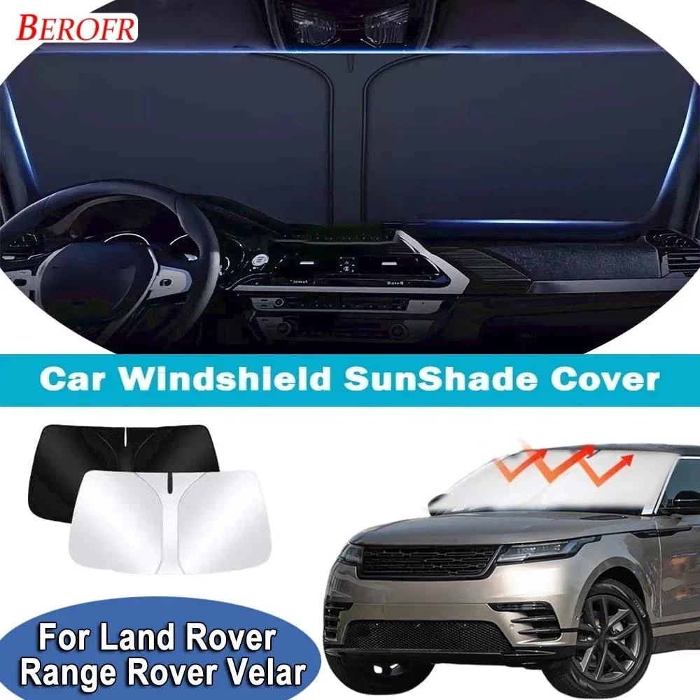 For Land Rover Range Rover Velar 2017-2026 Car Windshield Sunshade Cover Front Window Sun Shade Heat Insulation