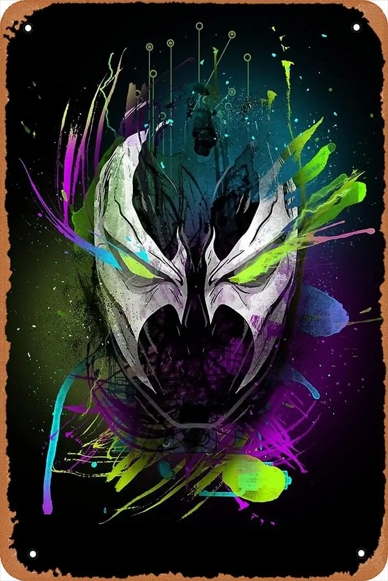 Metal Sign - Spawn In The Disco Tin Poster 12 X 8 Inches