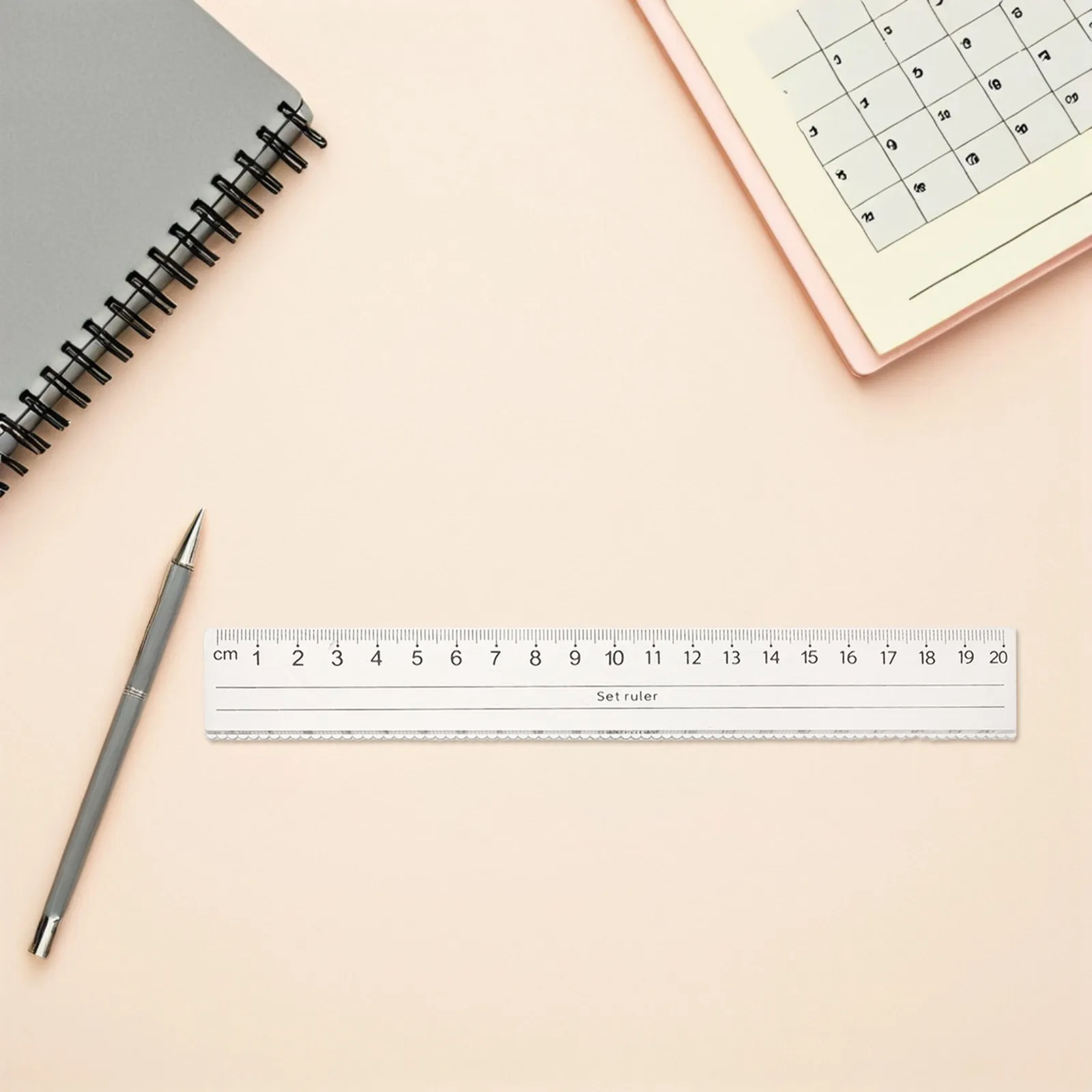 10Pcs Clear Plastic Measuring Rulers Big Numbers Bold Centimeters Transparent Straight Ruler Waved Edge School Office Math