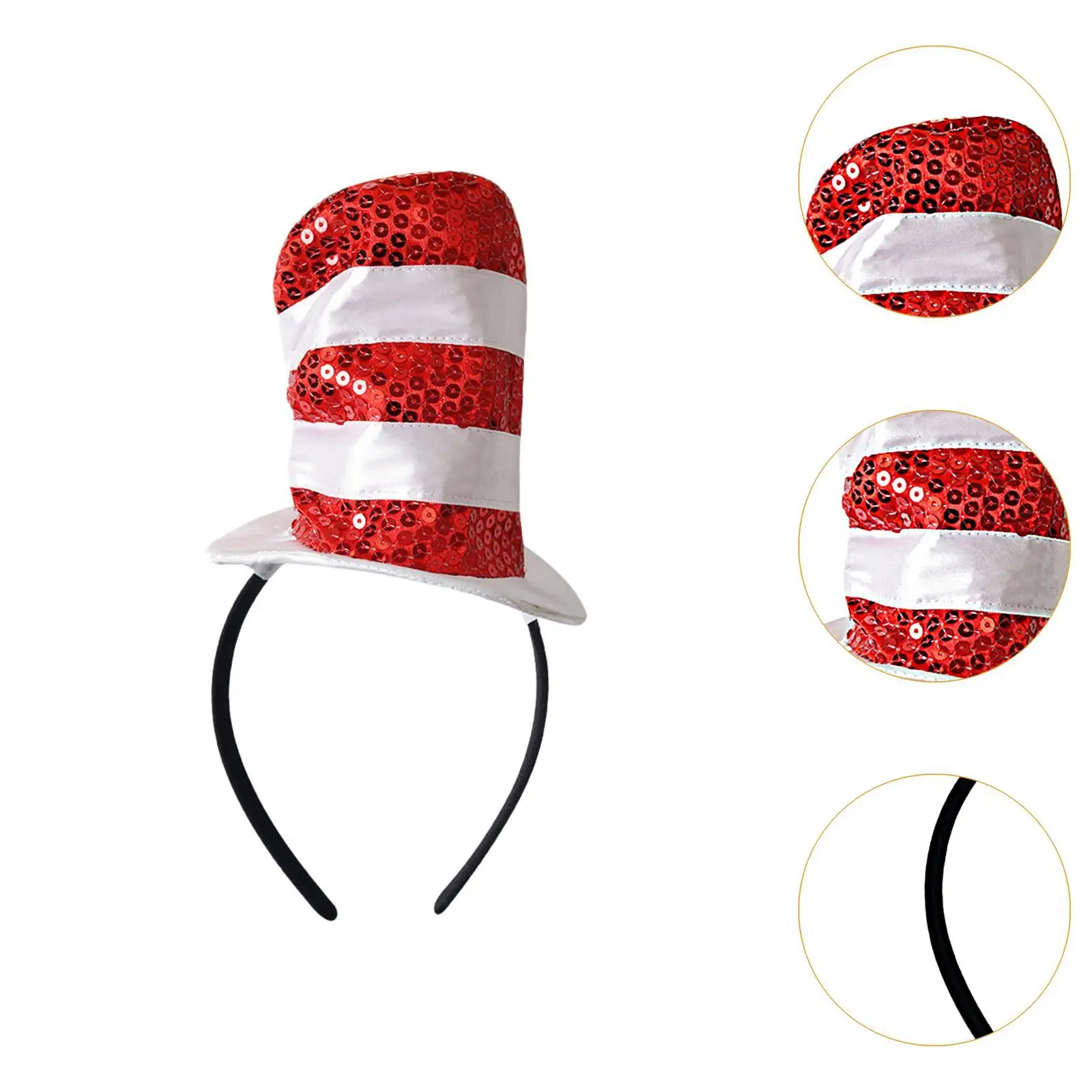 Mini Top Hat Headband Decor for Stage Performance Show Party Favors Holidays