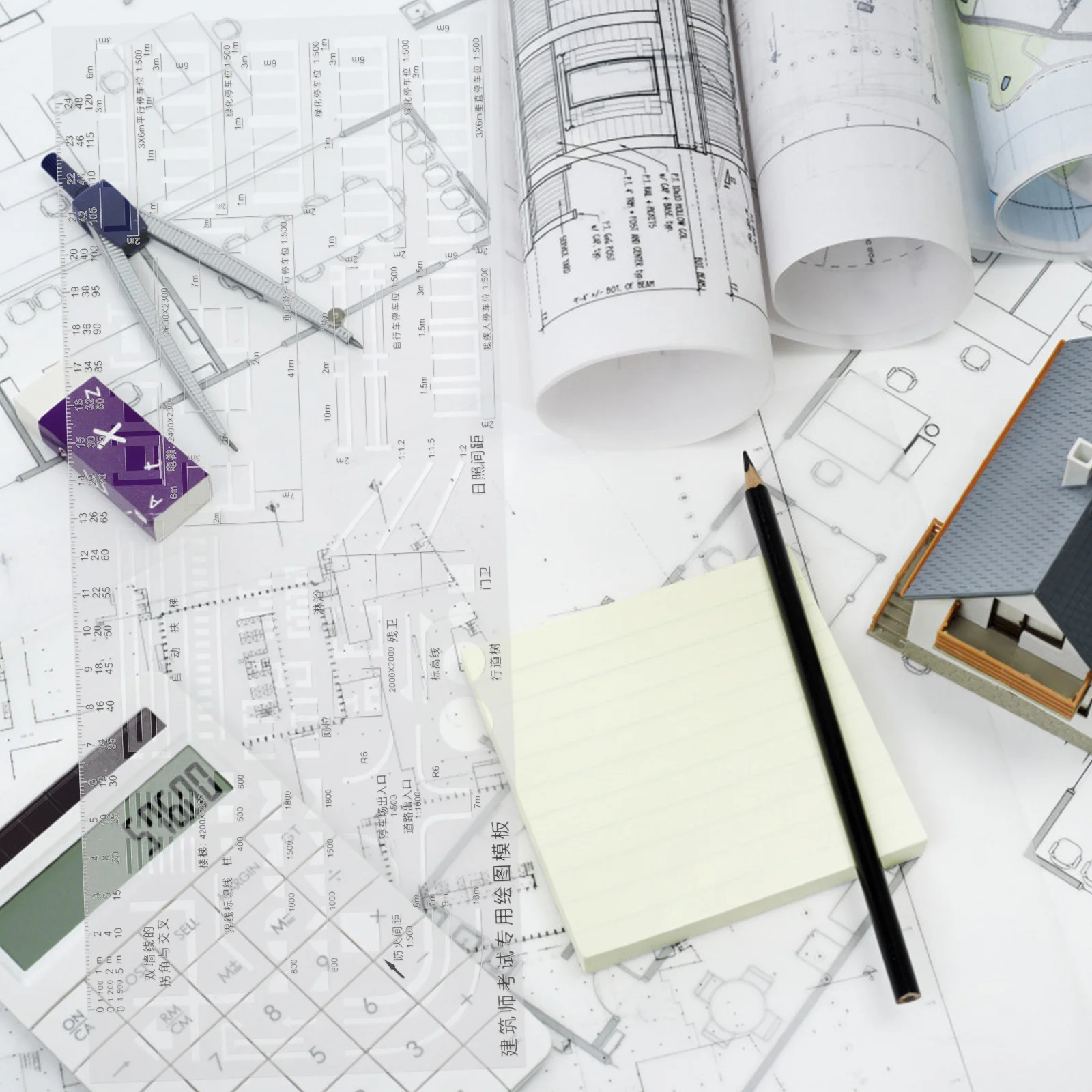 

Plastic Geometric Drawing Template Drafting Tool for Architects Builders Contractors Accurate Circle Stencils Architecture