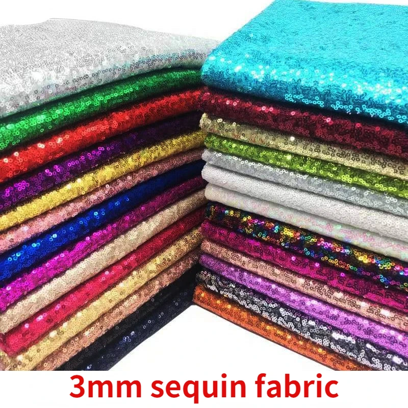 100/200/300cm  Sequin Fabric Sparkles Used For Party Tablecloths Headwear Ornaments Pet Apparel Clothing Dress  by the meters