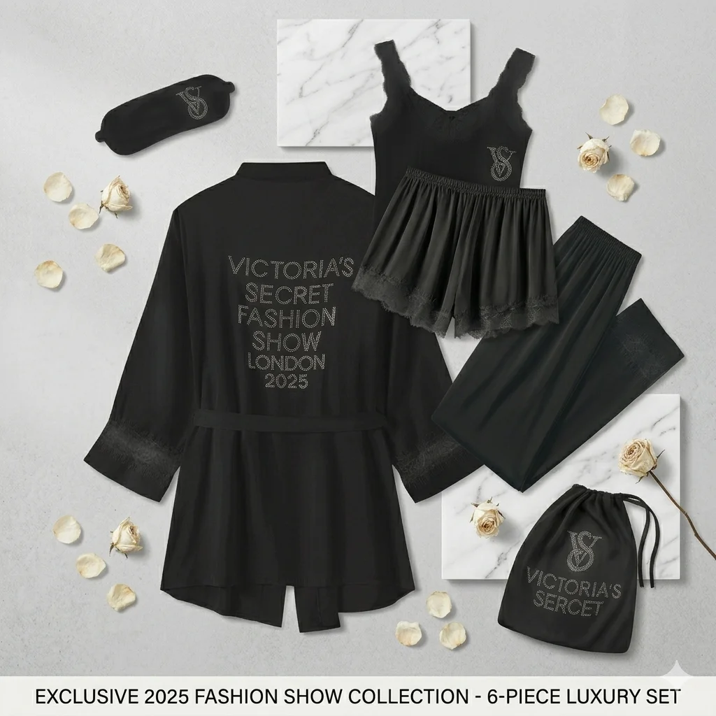 

Новый сексуальный комплект женской ночной одежды Victoria's Secret: пижама из ледяного шелка, халат с кружевной отделкой, домашняя одежда, женская ночнушка.